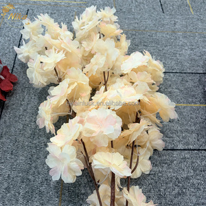 <span class=keywords><strong>NIKA</strong></span> Centre de table personnalisé en fleurs artificielles en plastique, pêches, fleurs de cerisier, camélias en soie pour la décoration de fêtes et de la maison - Product Image 2