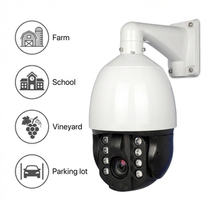 Caméra de surveillance intelligente IR 300M 6MP 4K 30X avec suivi automatique, IP POE, reconnaissance faciale IA, vision nocturne, NVR, carte SD et balayeur sans trace - Product Image 1