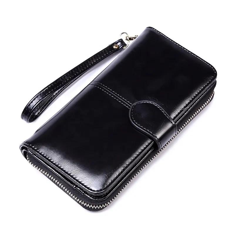 MIYIN women's long Handbag Wallet Women Wallet Soft Leather Clutch Wallet Large Capacity Long Purse with Strap