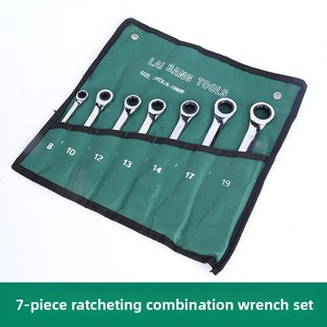 Clé à <span class=keywords><strong>cliquet</strong></span> en acier chromé personnalisée OEM, jeu de clés <span class=keywords><strong>Torx</strong></span> à ouverture rapide, poignée droite, ensemble de 10 pièces - Product Image 2