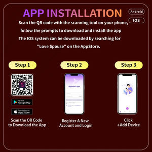 거대하고 두꺼운 실물 같은 딜도, 대형 앱 제어 진동 딜도, 크고 부드러운 실리콘 와이드 페니스, 대형 바이브레이터 성인용품 - Product Image 3