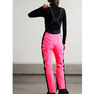 <span class=keywords><strong>Pantalon</strong></span> de <span class=keywords><strong>ski</strong></span> salopette femme personnalisé imperméable color block rose <span class=keywords><strong>noir</strong></span> softshell coupe ajustée pour snowboard - Product Image 2
