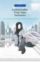 Nouvelle pince de serrage électrique en alliage de type grenouille pour câble de contact ferroviaire FDS, tendeur de style allemand