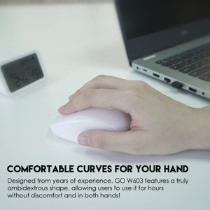 Đi W603 Tùy Chỉnh Bán Buôn Tiết Kiệm Năng Lượng Laser Bluetooth Văn Phòng Thiết Kế Có Thể Sạc Lại Chuột Không Dây - Product Image 3