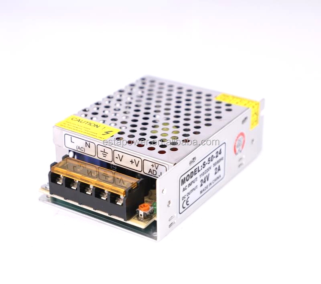 S-50-24 Switching Power Supply 24V2A 110*80*35mm 24V50W LED Monitor Industrial Equipment Power Supply