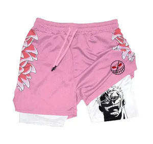 Hot Drag-on Ball Sohn Goku Shorts Anime Männer Doppels chicht Sport Kurze Hosen Cartoon Sportswear Jogger Atmungsaktive Strand hose Geschenk - Product Image 5