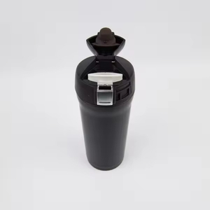 480ml One Touch Lock Coffee Mug Stainless Steel Drinking Water <b>Thermos</b> <b>Bottle</b> Vacuum Flask with Button Lid - Product Image 5