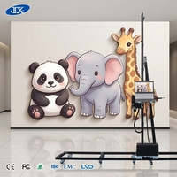 Imprimante jet d'encre UV portable haute vitesse automatique à 2 têtes pour impression murale et graphiques