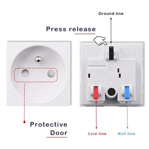 Đức tiêu chuẩn Châu Âu 45*45 16A 250V Ổ cắm điện 3 pin AC ổ cắm tường Dây pin Adapter cắm kết nối cho công nghiệp sử dụng - Product Image 5