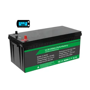 12v 200ah 12v 250ah rechargeable solar gel battery solar system with high voltage lifepo4 battery