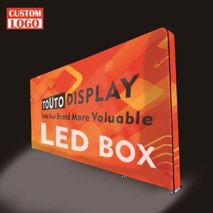 Custom Logo Exhibition Event Tension Fabric Lightbox <b>Advertise</b> Display Trade Show Double Side Aluminum Frame LED <b>Light</b> <b>Box</b> - Product Image 1