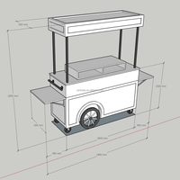 Chariot à bonbons personnalisé pour événements – Chariot mobile professionnel pour la restauration et les charcuteries, idéal pour mariages et anniversaires – Offre spéciale