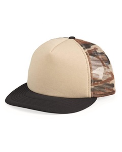 WEARS WORLD Trucker Hat Custom High Quality 5 Panel 3D Puff Embroidery Patch Logo Mesh Snap Back Polyester Breathable 2 Tone - Product Image 3