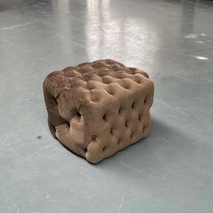 Chất lượng cao đồ nội thất hiện đại băng ghế dự bị chần nút nhung nữ hoàng Ottoman sofa Phân Ottoman - Product Image 6