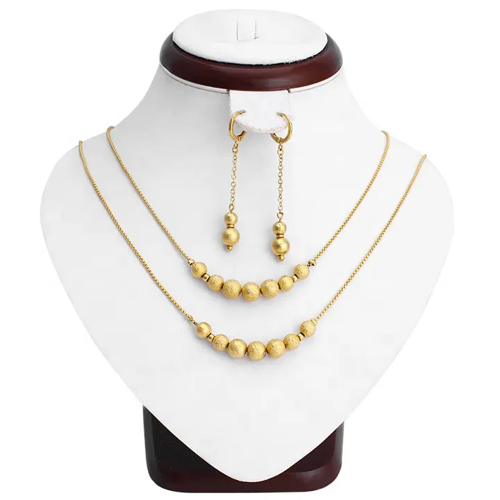 New Design 18k Gold Plated Ding Shazhu Small Jewelry Set For Women Of Gift