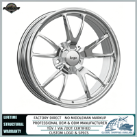 Jantes forgées WELD Full Throttle Frontrunner 18x6 5x114.3 5x120 pour Mustang Camaro Corvette Challenger Pontiac GTO G8 BMW M3 M5