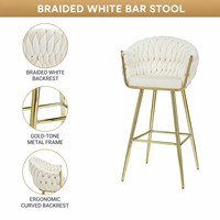 Tabouret de bar moderne à hauteur réglable, pivotant, ergonomique, en tissu velours moelleux, avec structure métallique, pour hôtel, livraison directe