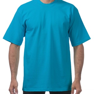 Men's Athletic Fit Heavyweight Cotton Gym Workout T-Shirt 100% Knitted Cotton Crew Neck and Short Sleeve - Product Image 1