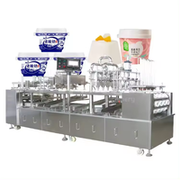 Machine automatique à remplir et sceller les bacs à crème glacée à 4 voies et 6 voies pour faire de la compote de pommes et de la confiture de pommes