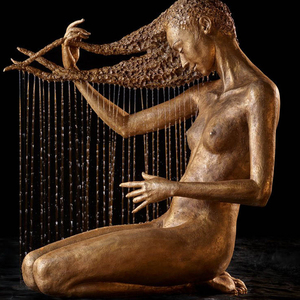 Fuente <span class=keywords><strong>de</strong></span> bronce con diseño <span class=keywords><strong>de</strong></span> mujer en el agua, <span class=keywords><strong>de</strong></span> un <span class=keywords><strong>escultor</strong></span> polaco, muy vendida, a bajo precio. - Product Image 1