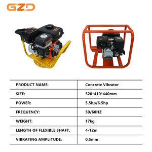 GZD Anpassbares Logo und Farbe Tragbarer Rahmen-Typ Benzin-Betonvibrator Vibrationsstab für Beton - Product Image 4