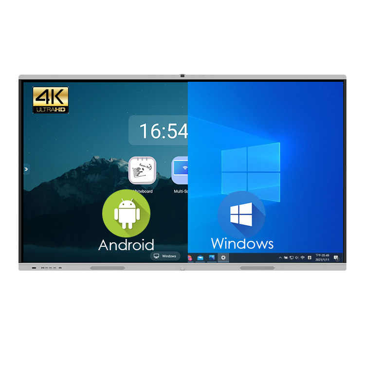 Multifunctional 86" Touch Screen Display Interactive 3840×2160 Resolution OEM