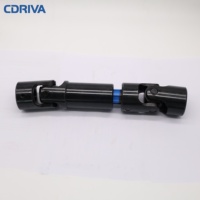 Junta Universal Telescópica de Acero Aleado Inoxidable Anodizado en Negro con Eje con Ranura