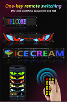 Letrero LED Flexible Programable, Control por Aplicación Bluetooth, SDK, Brillo Personalizable, Color RGB 1000cd, para Tiendas Minoristas y Automóviles