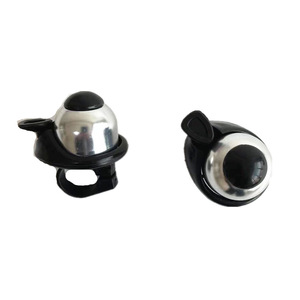 Sonnette de vélo en aluminium argenté et noir, son fort, accessoire de cyclisme, fixation sur guidon de VTT - Product Image 3