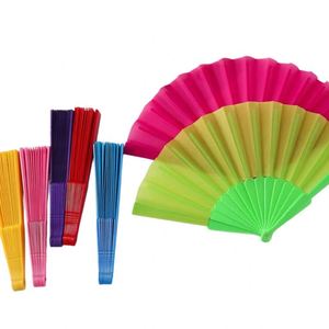 Promotional Fan Handle Plastic Wedding Favor Gifts PE Love Folk Art Mini Fan <b>Box</b> Plastic Customized Logo Color <b>Box</b> 23cm Length - Product Image 6