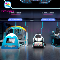 Salle de jeux 9D VR Projet de parc d'attractions Simulateur de projecteur interactif immersif Machine de jeu d'arcade Vr à jetons