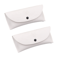 Étui à lunettes de soleil et à lunettes de vue en PVC souple blanc tendance avec logo personnalisé Marque XUZE