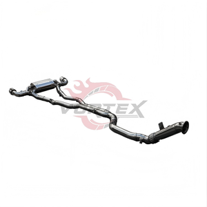 Vortex Stainless Steel Valved Mirror Polished Catback <b>Exhaust</b> for GR Supra A90 3.0T B58 Dual Single Exit Tailpipes System - Product Image 6