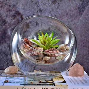 <span class=keywords><strong>Vasi</strong></span> in Vetro a Doppia Parete con Taglio Obliquo Personalizzati, Terrari Globo, Portacandele per Decorazione - Product Image 5