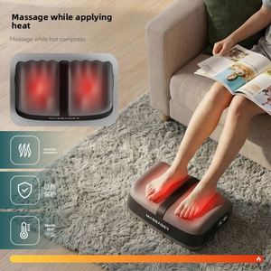 Full Automatic Electric Kneading Heating Foot Massager <b>with</b> <b>Timer</b> <b>Plug</b>-In Foot & Calf Leg Therapy Massager - Product Image 1