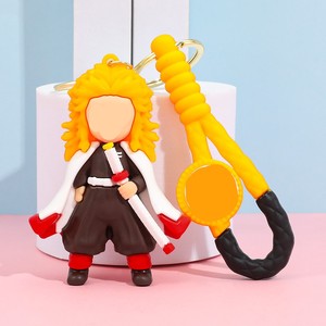 تصاميم جديدة رائجة البيع، سلسلة مفاتيح كرتونية من البلاستيك الناعم ثلاثي الأبعاد مخصصة بشخصيات الأنمي والأفلام، متوفرة في المخزون - Product Image 5