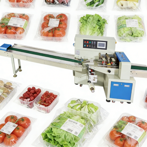 High Quality Pillow Flow Packing <b>Machine</b> for Bread Biscuits Candy Pastry Snacks and Small Food Packaging - Product Image 1