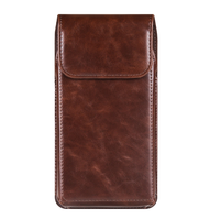 Étui de téléphone vertical vintage en similicuir avec clip ceinture, étui fin et portable pour smartphone, étui à rabat pour Apple iPhone avec emplacement pour carte de crédit
