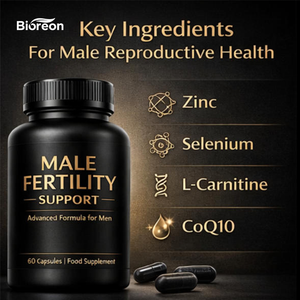 Capsules de soutien avancé à la fertilité masculine, formule de santé reproductive pour hommes, favorisant la motilité et le nombre de spermatozoïdes, flacon de 60 capsules - Product Image 3