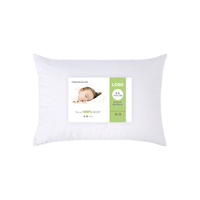 Oreiller pour enfants Pattex 13x18 pouces, doux, 100% coton, certifié OEKO-TEX, écologique, biologique, multifonctionnel, blanc nacré