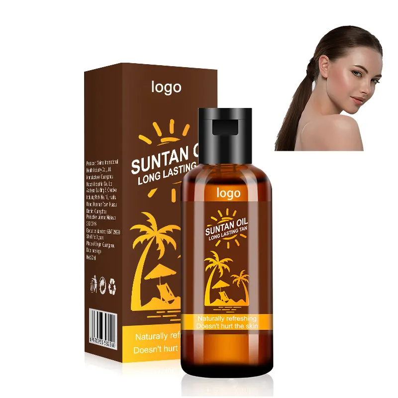 OEM Bronceador Corporal Tanning Oil Face Tan Water Bronzeamento Organic Suntan Oil Tanning Lotion Skin Moisturizing Self Tanner