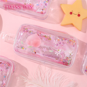 Creativo del <span class=keywords><strong>gatto</strong></span> di stampa di paillettes Sabbie Mobili a buon mercato sacchetto della penna cassa di matita del capretto per la ragazza 1342 - Product Image 5