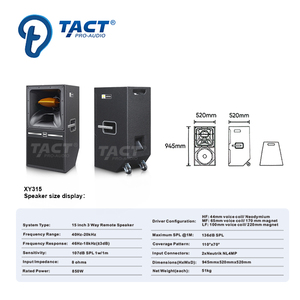 Loa hệ thống âm thanh chuyên nghiệp 3 đường tiếng, hệ thống âm thanh <span class=keywords><strong>DJ</strong></span>, loa 15 inch - Product Image 6