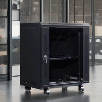 Armoire serveur murale 12U de haute qualité, 19 pouces, en acier laminé à froid, capacité élevée, vente directe, professionnelle