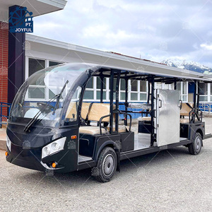 Autobús Turístico Eléctrico Retro |   Transporte Turístico de Lujo para 14 Pasajeros |   Transporte para Parques Temáticos con Certificación CE y Motor de 7.5kW - Product Image 1