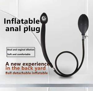 Juguetes Sexuales de Silicona, Nuevo Tapón Anal Inflable con Bola de Acero Integrada, Bomba de Dildo, Dilatador Anal Enorme, Masajeador de Próstata para Hombres - Product Image 2