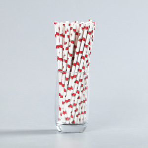 Logo personnalisé blanc canudo de pape popotes biodégradables fête jetable pajillas paille à boire en papier - Product Image 5