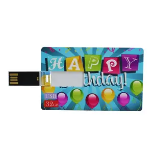 Superior thin plastic usb storage credit card private label design printed usb2.0 3.0 true capacity guaranteed flash memory card