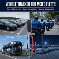 Alat Pelacak Kendaraan Mini GPS Alternatif 5~50V Pelacakan Real-time Global untuk Mobil Motor Armada Lintas Negara