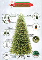 2026 Neues Design Hochwertiger Künstlicher Weihnachtsbaum für Innenräume 3ft-8ft Stehender Künstlicher Weihnachtsbaum